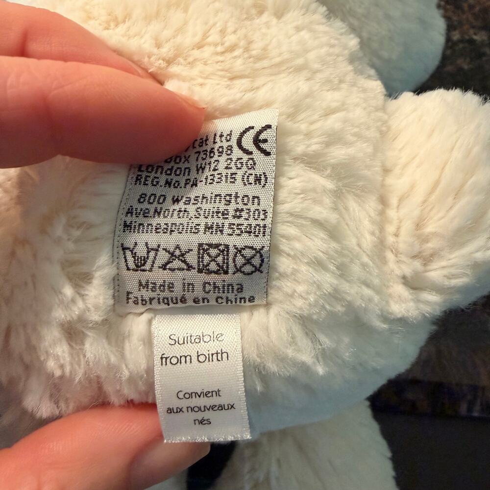 Jellycat Bashful Bunny cream Stuffed Animal Plush medium great condition - Picture 5 of 7